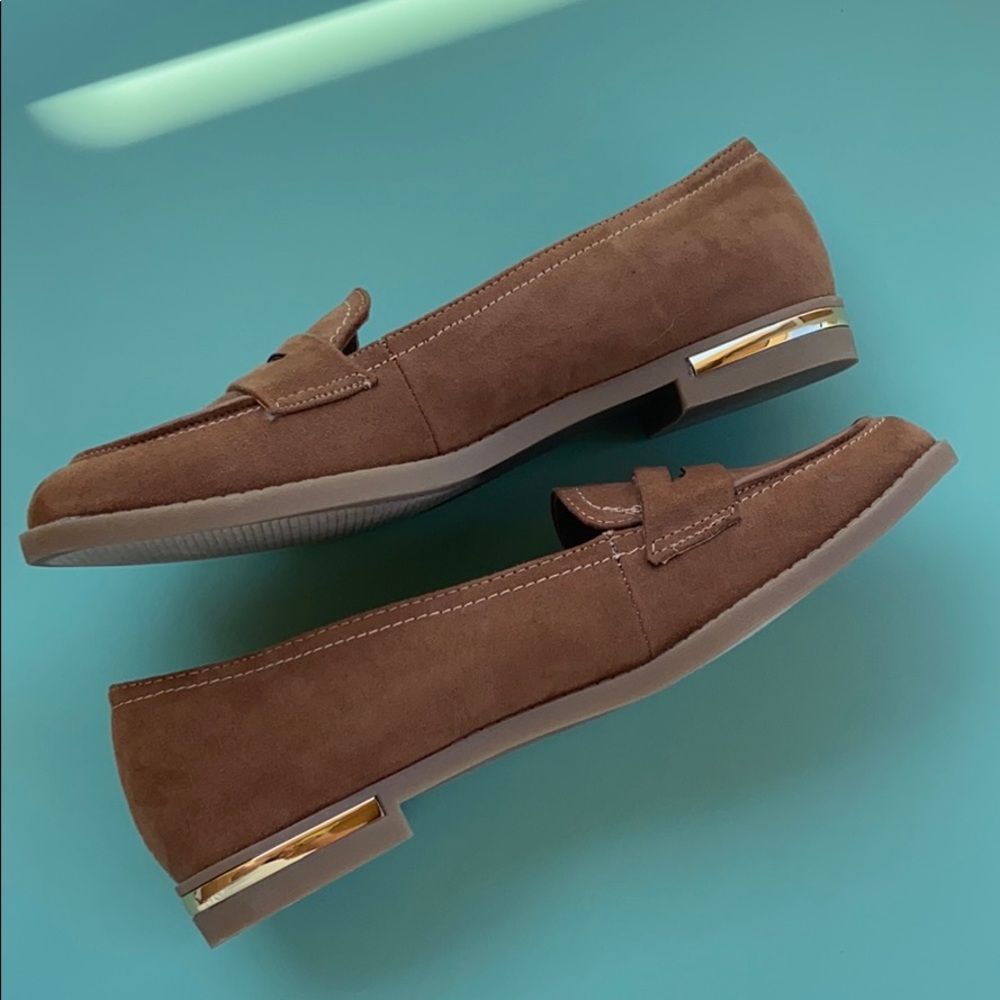 Brown loafers